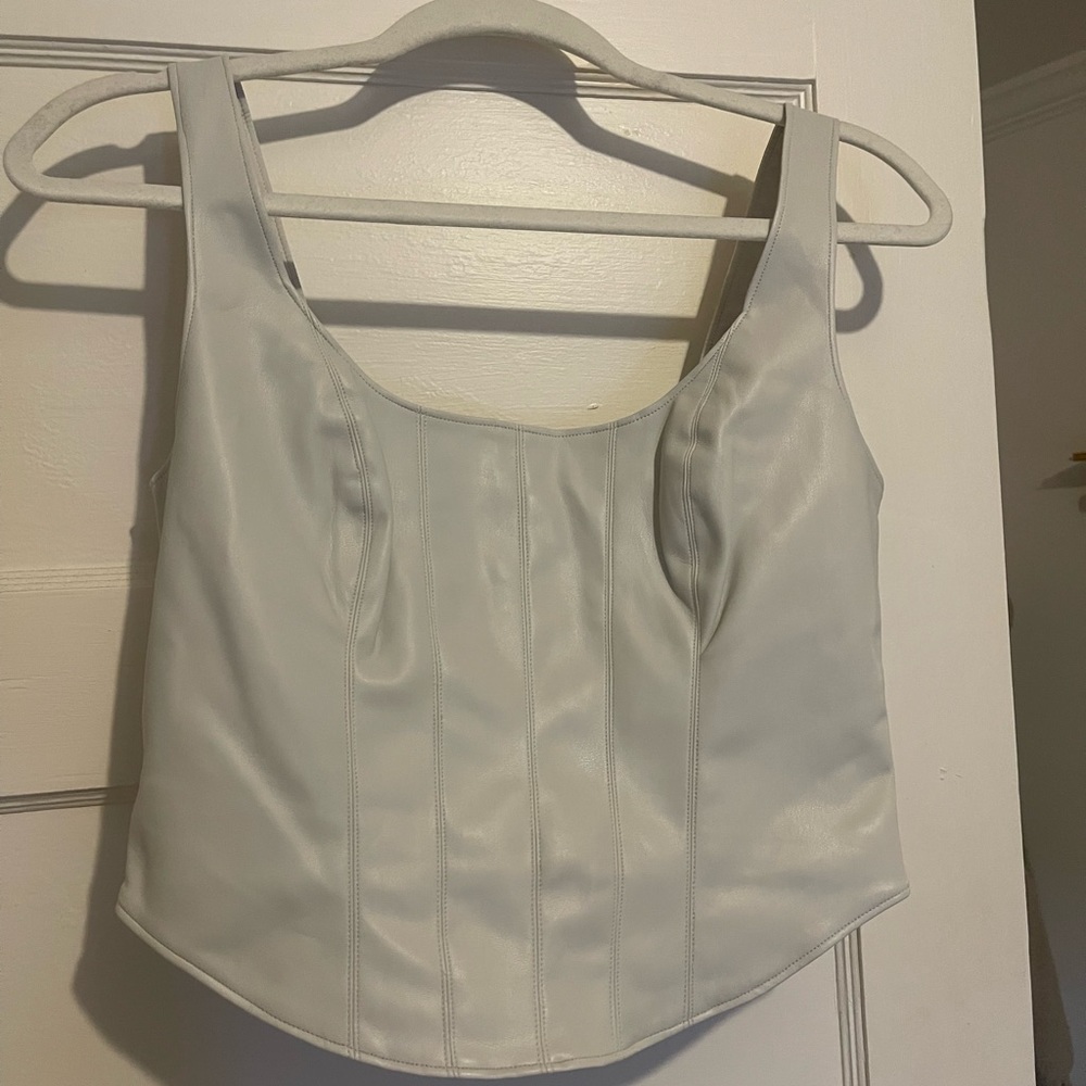 Abercrombie & Fitch fake leather corset
